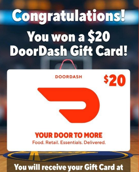 FREE DoorDash gift card