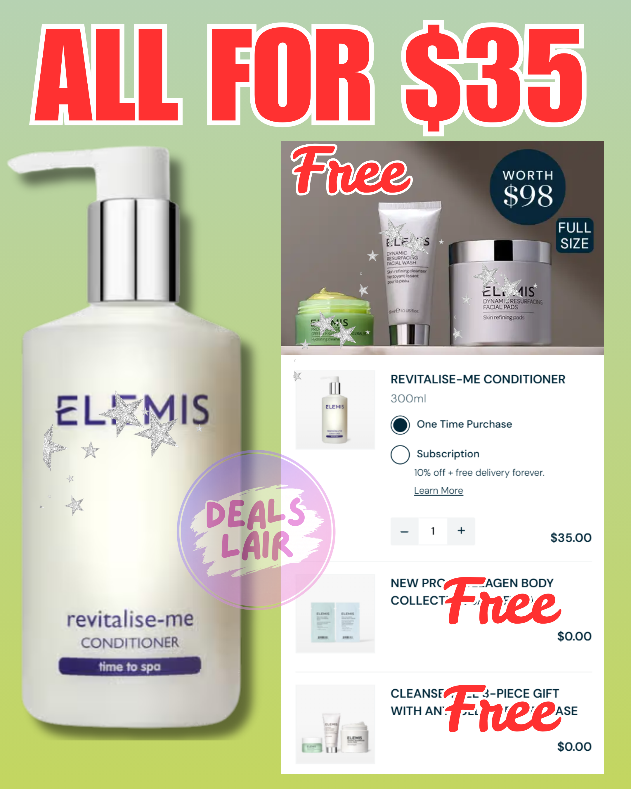 FREE Set Quà 3 món (Value $98) ở Elemis Khi Mua Món Full Size Bất kỳ