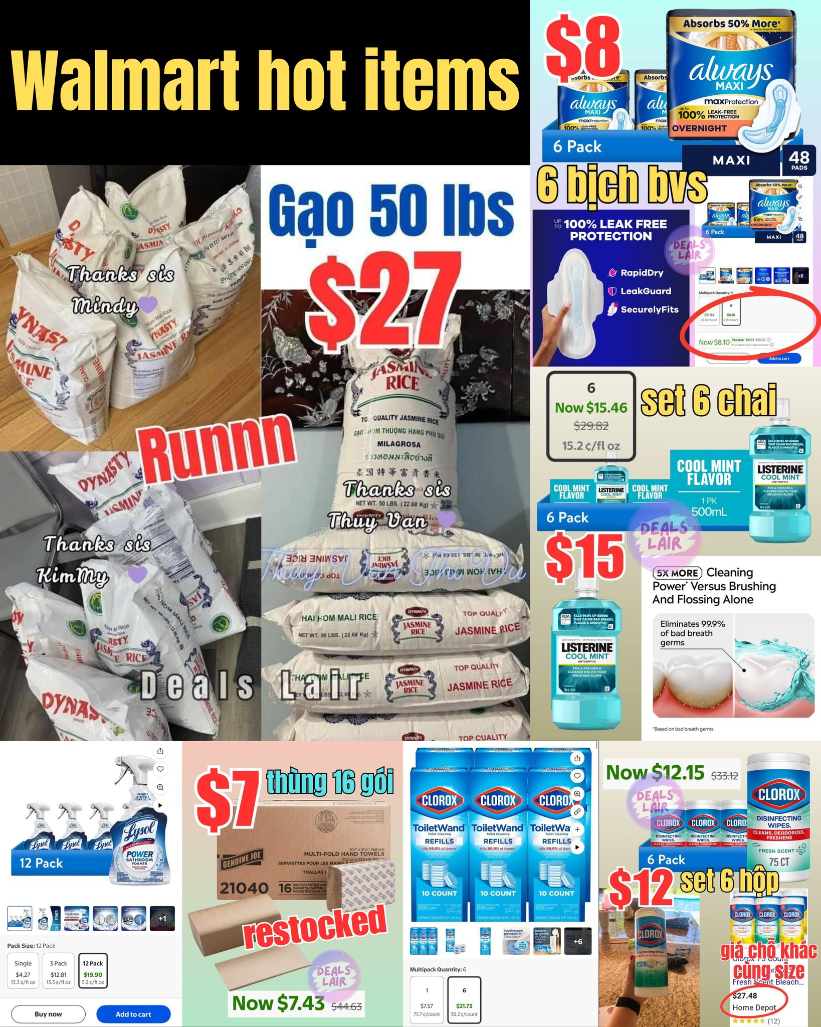 Tổng hợp các món hot nhanh hết hàng ở Walmart | Hot Items